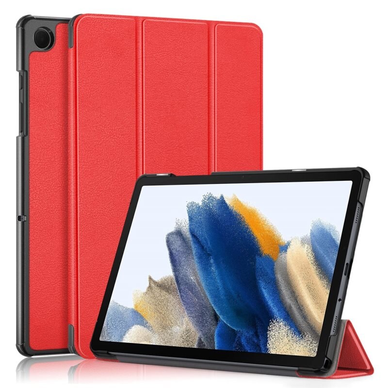 Etui Tri-fold Samsung Galaxy Tab A9 Plus Rød - Beskyttende deksel med støttefunksjon