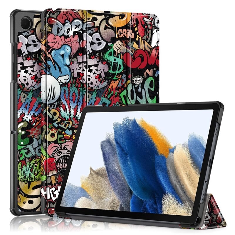 Etui Tri-fold Samsung Galaxy Tab A9 Plus Graffiti - Beskyttende deksel med støttefunksjon