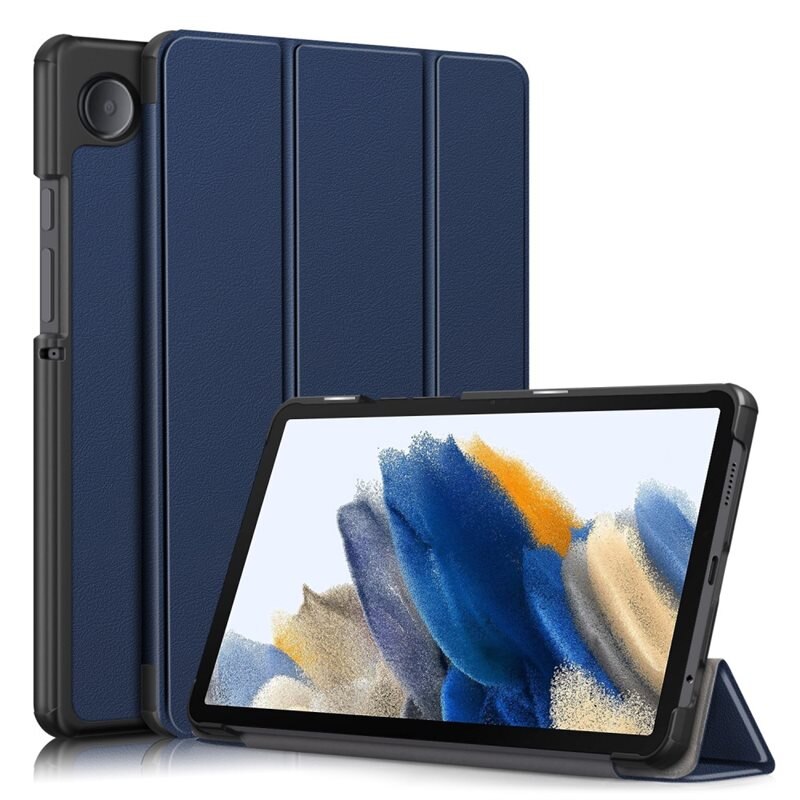 Etui Tri-fold Samsung Galaxy Tab A9 Blå - Beskyttende deksel med støttefunksjon