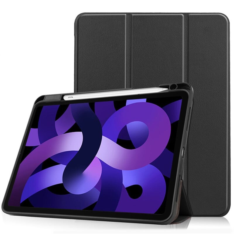 Apple iPad Air 11 6th Gen (2024) Etui Tri-fold Pencil-holder Svart