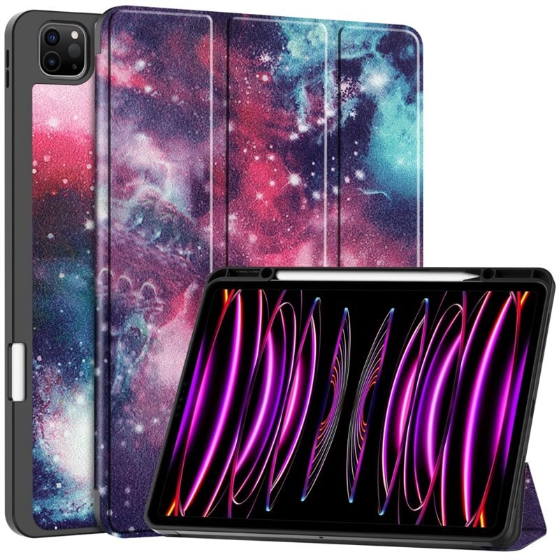 Etui Tri-fold Apple iPad Air 13 2nd Gen (2025) Rymd - Beskyttende deksel med støttefunksjon