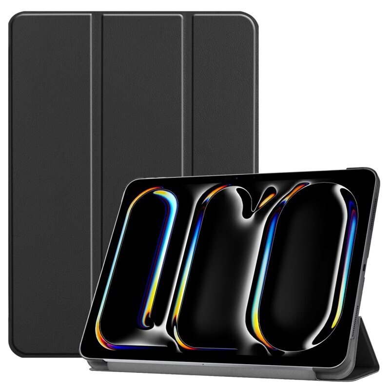 Etui Tri-fold Apple iPad Pro 13 7th Gen (2024) Svart - Beskyttende deksel med støttefunksjon