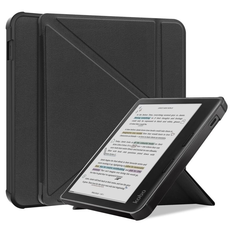 Etui Origami Kobo Libra Colour svart