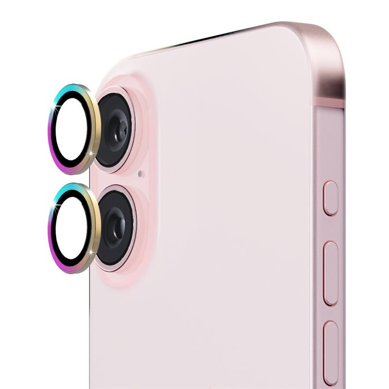Hat Prince Linsebeskyttelse Aluminium iPhone 16 regnbue