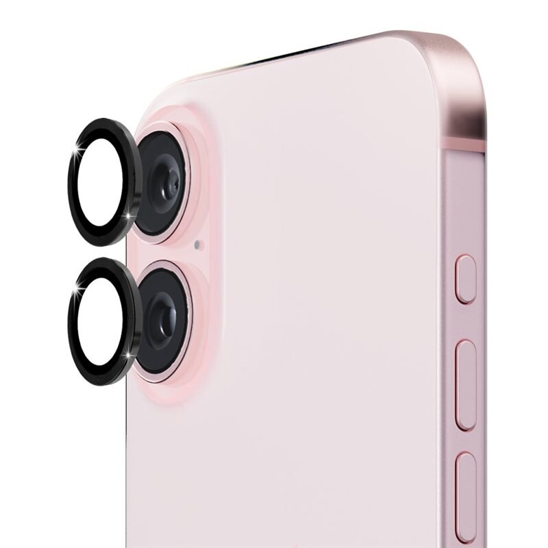 Hat Prince Linsebeskyttelse Aluminium iPhone 16 Svart