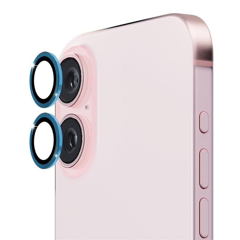Hat Prince Linsebeskyttelse Aluminium iPhone 16 Plus Blå