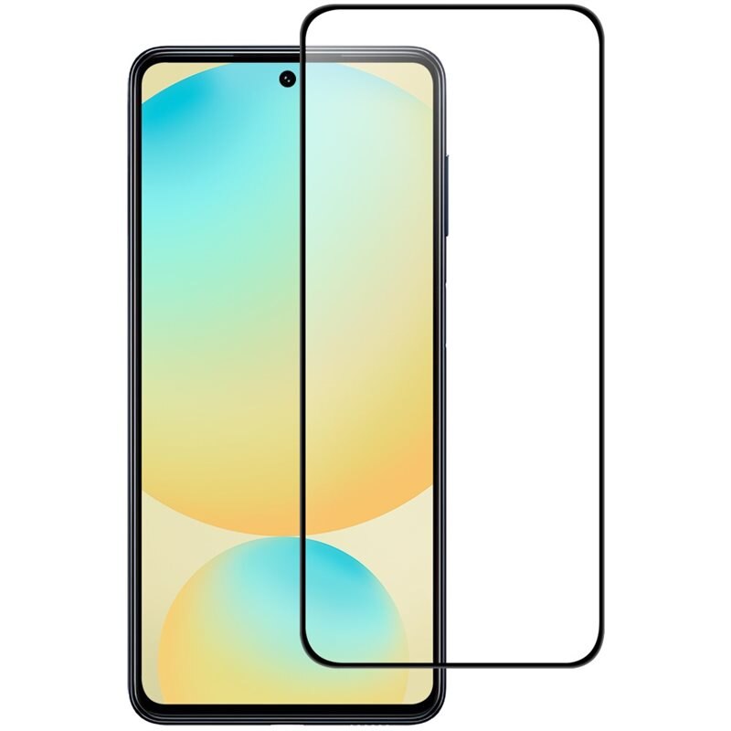 Heldekkende Skjermbeskytter Herdet Glass Samsung Galaxy S25 svart - Skjermbeskyttelse som dekker hele skjermen