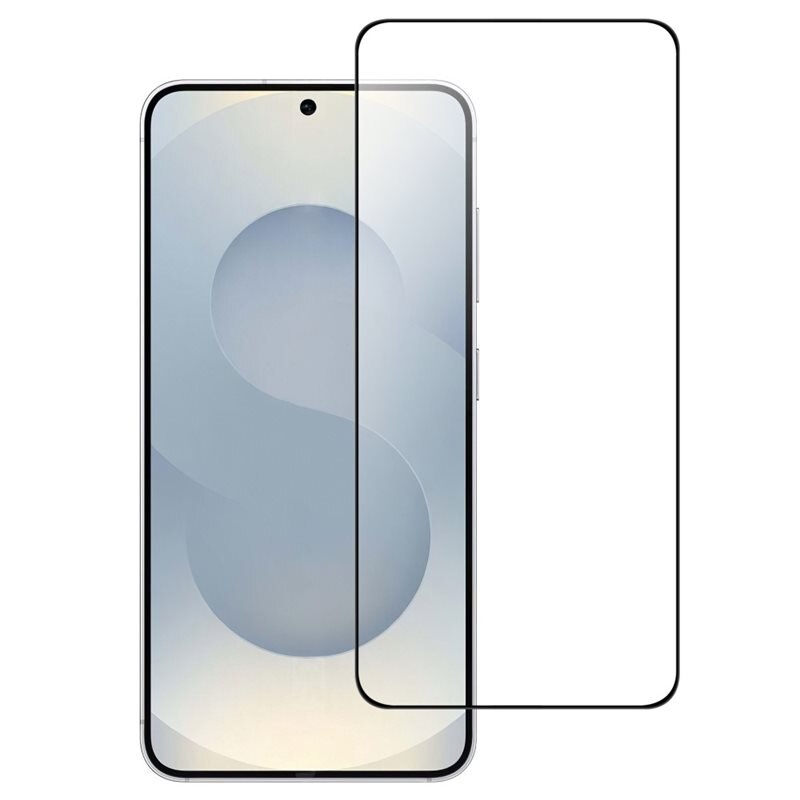 Heldekkende Skjermbeskytter Herdet Glass Samsung Galaxy S25 Edge svart - Skjermbeskyttelse som dekker hele skjermen