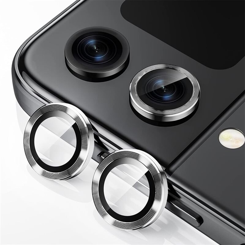 Hat Prince Linsebeskyttelse Aluminium Samsung Galaxy Z Flip 5 sølv