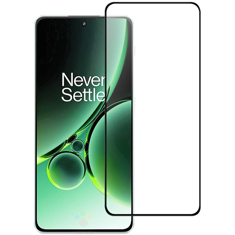 Heldekkende Skjermbeskytter Herdet Glass OnePlus Nord 3 svart - Skjermbeskyttelse som dekker hele skjermen