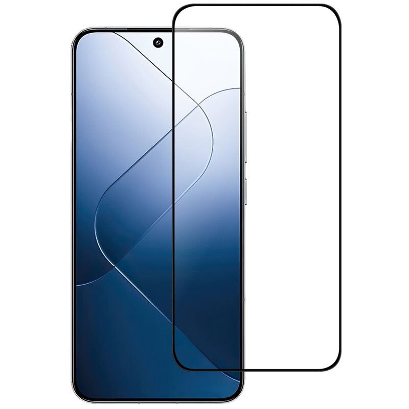 Heldekkende Skjermbeskytter Herdet Glass Xiaomi 14 svart - Skjermbeskyttelse som dekker hele skjermen