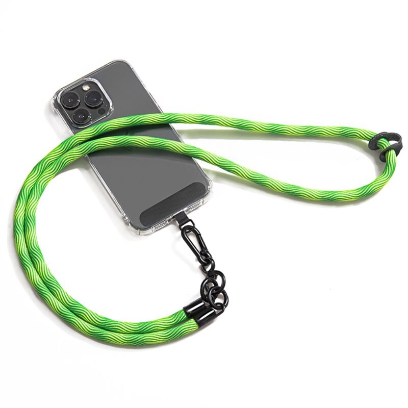 Universal Phone Shoulder Strap grønn - Lång bærereim for mobildeksler og enheter