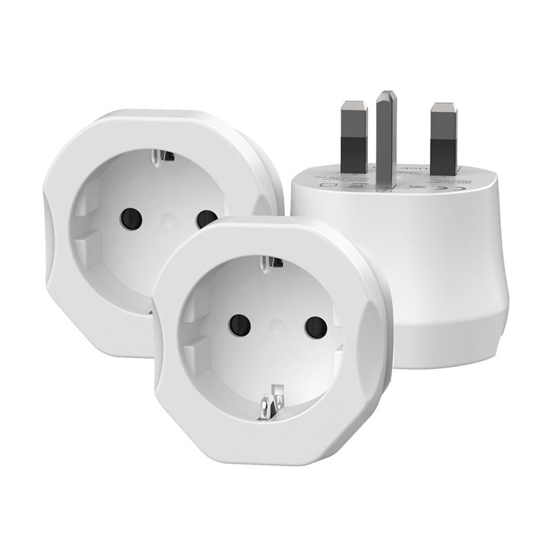 2-pack Reiseadapter Europa til Storbritannia
