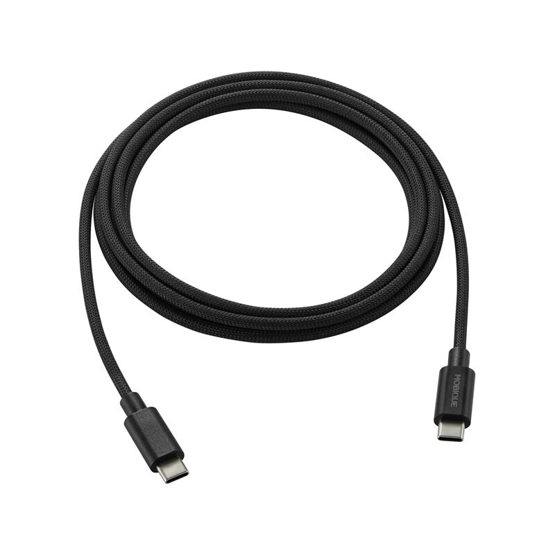 Mobique Premium USB-C til USB-C-ladekabel 2m Svart