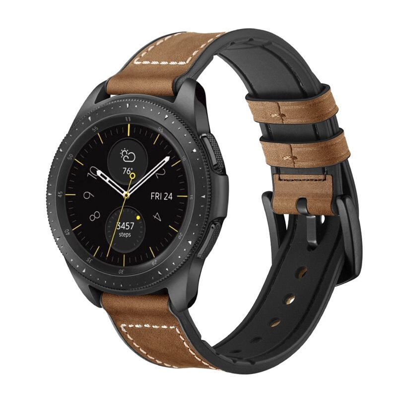 Samsung Galaxy Watch 4 Classic 42mm Skinnreim Premium Brun