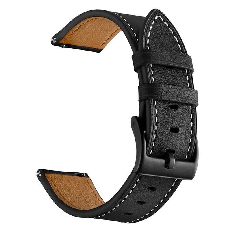 Polar Pacer Pro Reim Lær svart - Stilig armbånd i lær