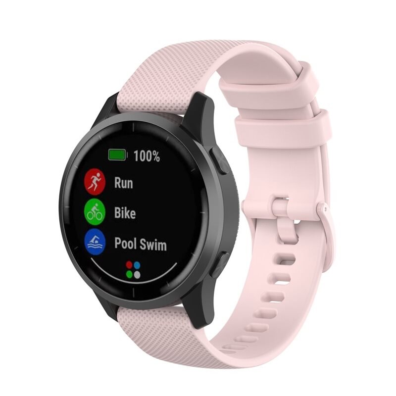 Garmin Vivoactive 4 Reim Silikon Rosa - Sporty armbånd perfekt for treningen