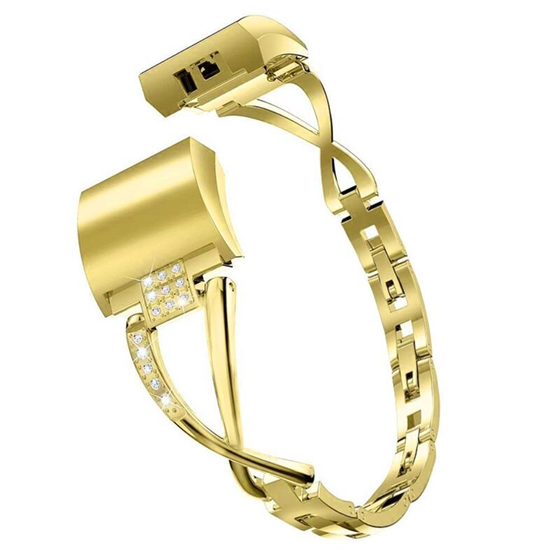 Crystal Bracelet Fitbit Charge 6 Gull - Elegant reim med glitrende steiner i stilfull design