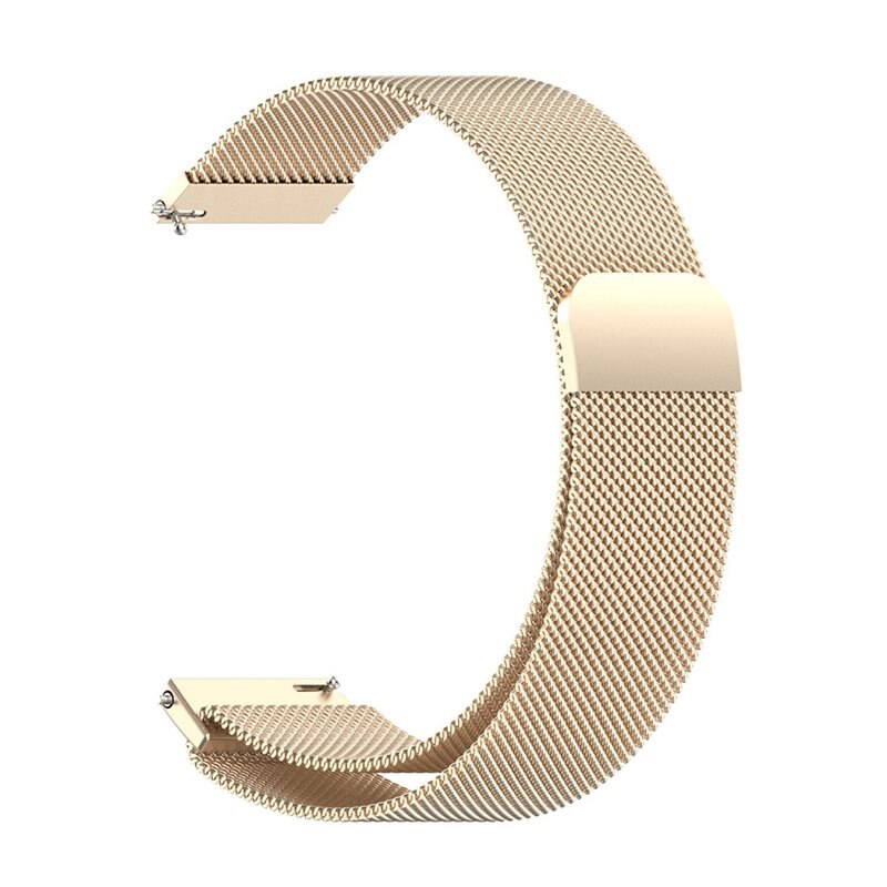 Garmin Forerunner 255 Reim Milanese Loop Champagnegull - Luksuriøst armbånd med magnetisk lukking - Rustfritt stål