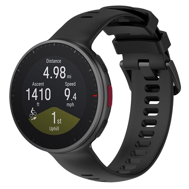 Polar Vantage V2 Reim Silikon Svart - Sporty armbånd perfekt for treningen