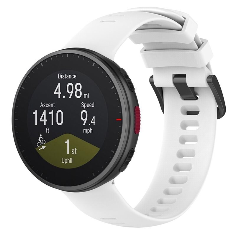 Polar Vantage V2 Reim Silikon Hvit - Sporty armbånd perfekt for treningen
