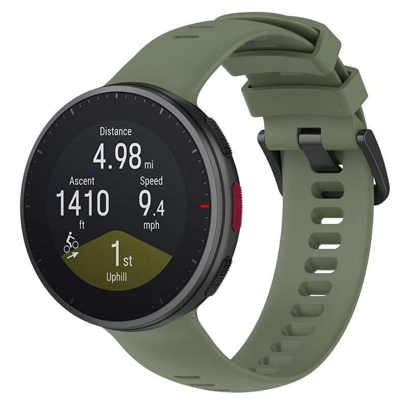 Polar Vantage V2 Reim Silikon Grønn - Sporty armbånd perfekt for treningen