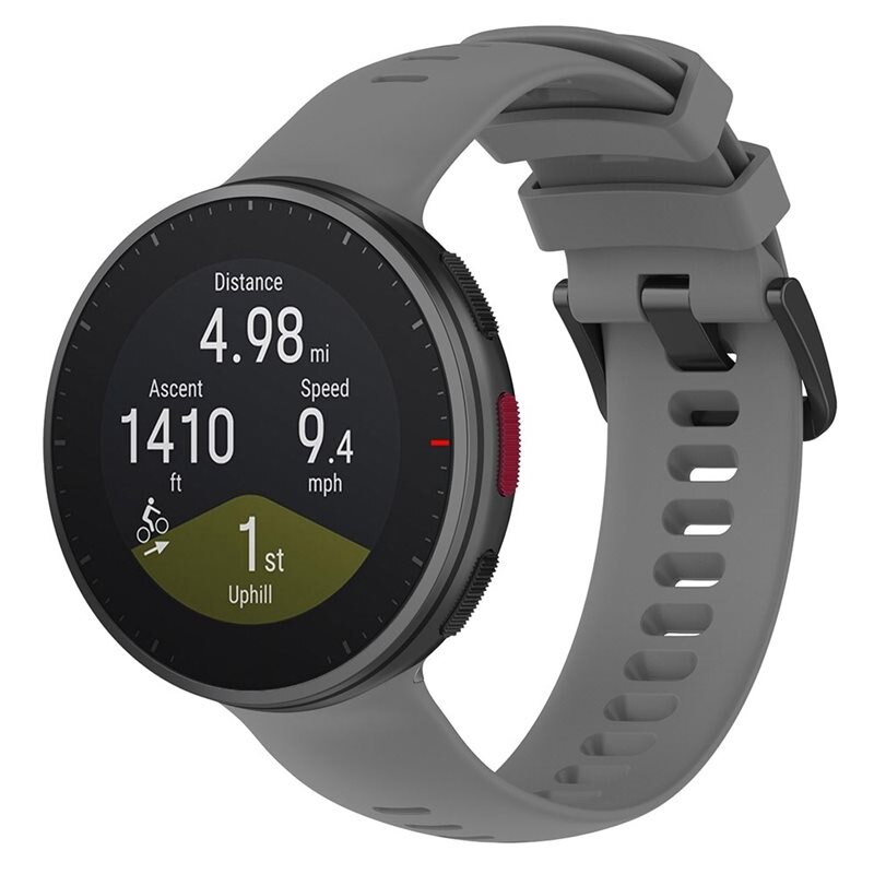 Polar Vantage V2 Reim Silikon Grå - Sporty armbånd perfekt for treningen