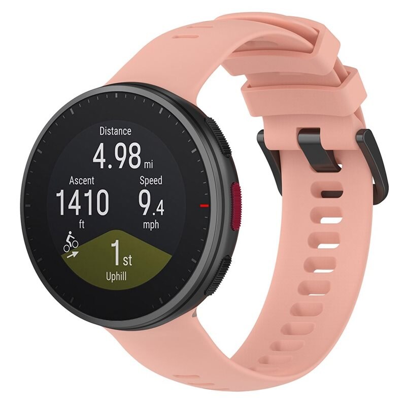 Polar Vantage V2 Reim Silikon Rosa - Sporty armbånd perfekt for treningen