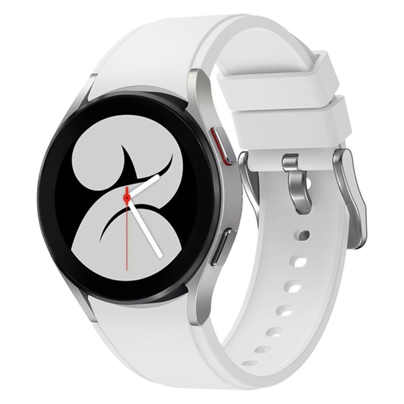 Full Fit Samsung Galaxy Watch 6 40mm Reim Silikon hvit
