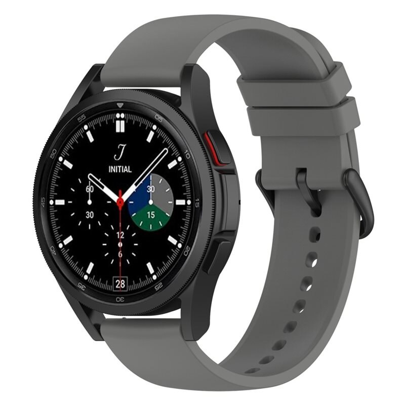 Samsung Galaxy Watch 5 40mm Reim Silikon Grå - Sporty armbånd perfekt for treningen