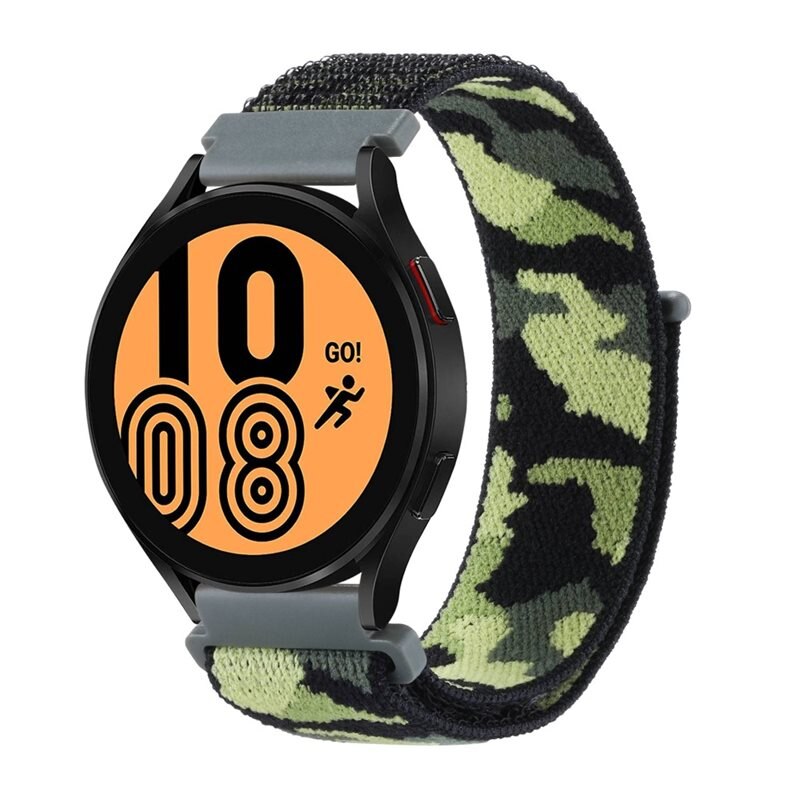 Samsung Galaxy Watch 4 Classic 46mm Nylonreim Kamuflere - Armbånd i behagelig og ventilerende nylon
