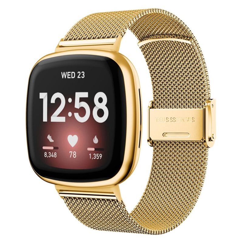 Mesh Bracelet Fitbit Sense/Versa 3 Gull - Klokkereim