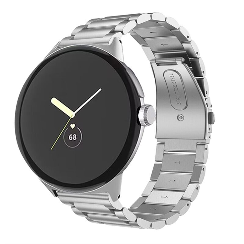 Google Pixel Watch 4 45mm Metal Reim Sølv - Armbånd i luksuriøs og stilren design