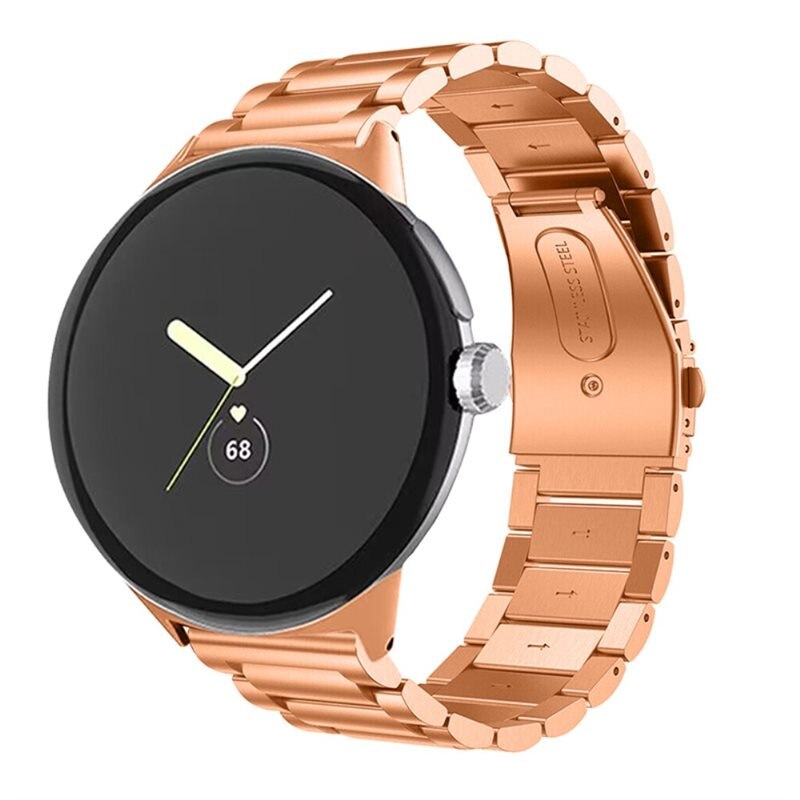 Google Pixel Watch 3 45mm Metal Reim Rosegull - Armbånd i luksuriøs og stilren design
