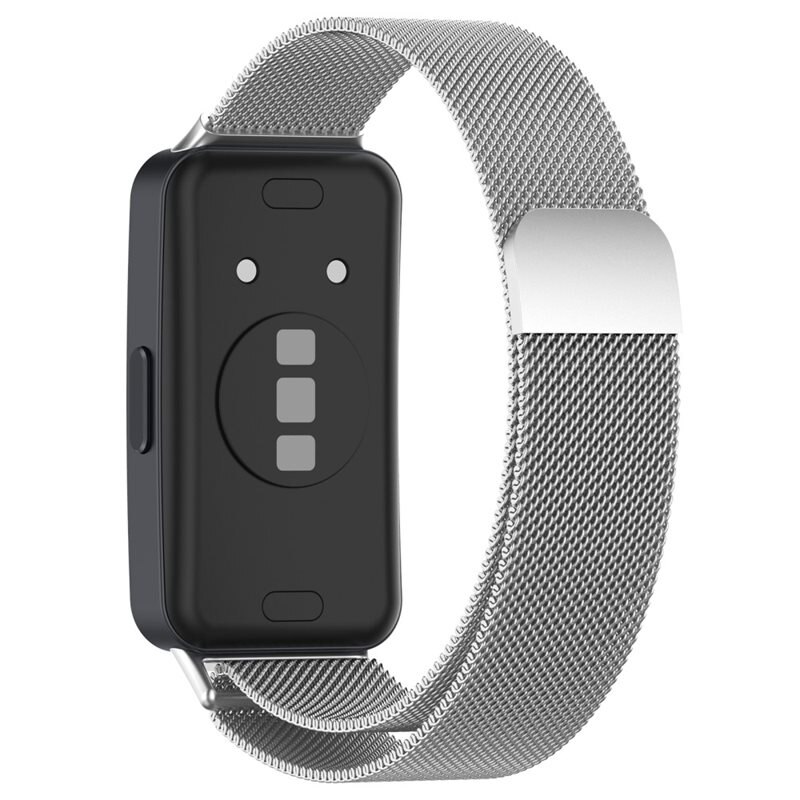 Huawei Band 9 Reim Milanese Loop Sølv - Luksuriøst armbånd med magnetisk lukking - Rustfritt stål