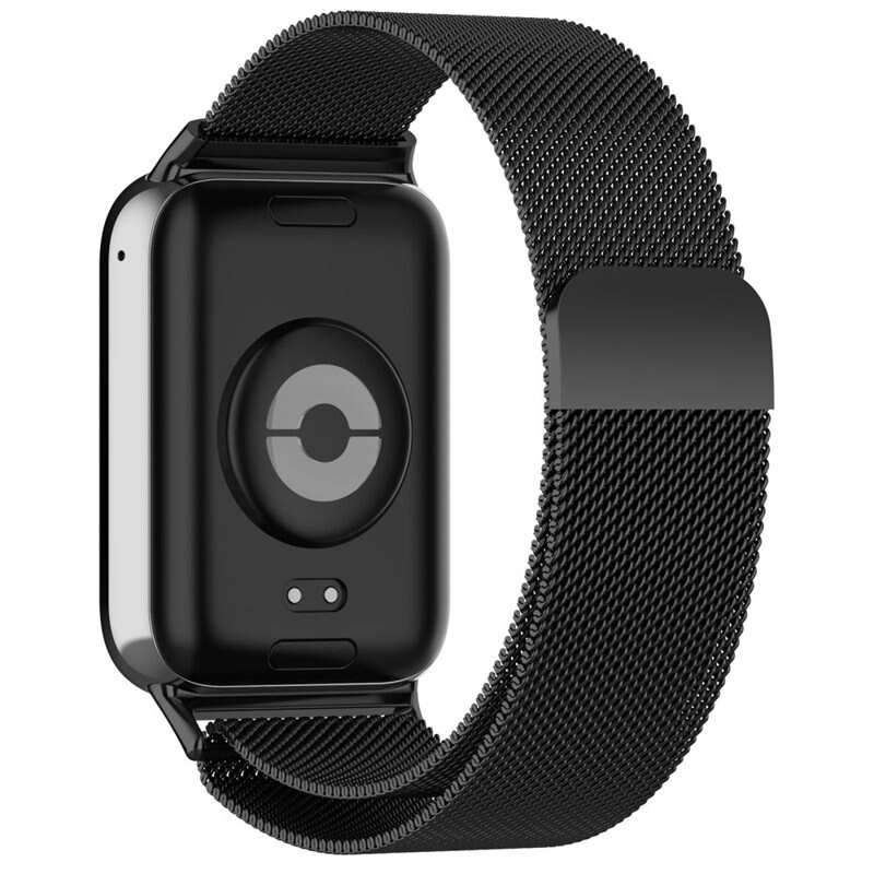 Xiaomi Smart Band 8 Pro Reim Milanese Loop Svart - Luksuriøst armbånd med magnetisk lukking - Rustfritt stål