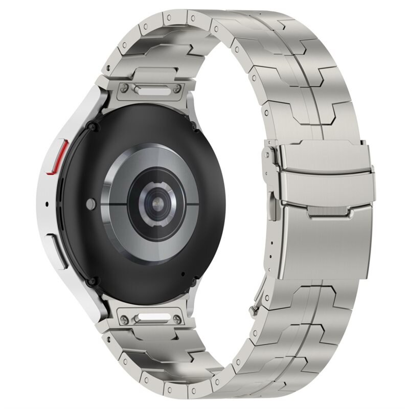 Race Stainless Steel Bracelet Samsung Galaxy Watch 4 Classic 46mm Titanium - Klokkereim