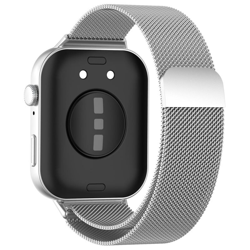 Huawei Watch Fit 4 Reim Milanese Loop Sølv - Luksuriøst armbånd med magnetisk lukking - Rustfritt stål