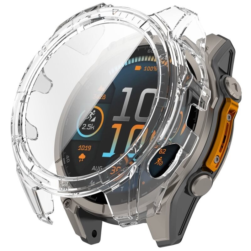 Full Cover Case Garmin Fenix 8 47mm Gjennomsiktig - Deksel