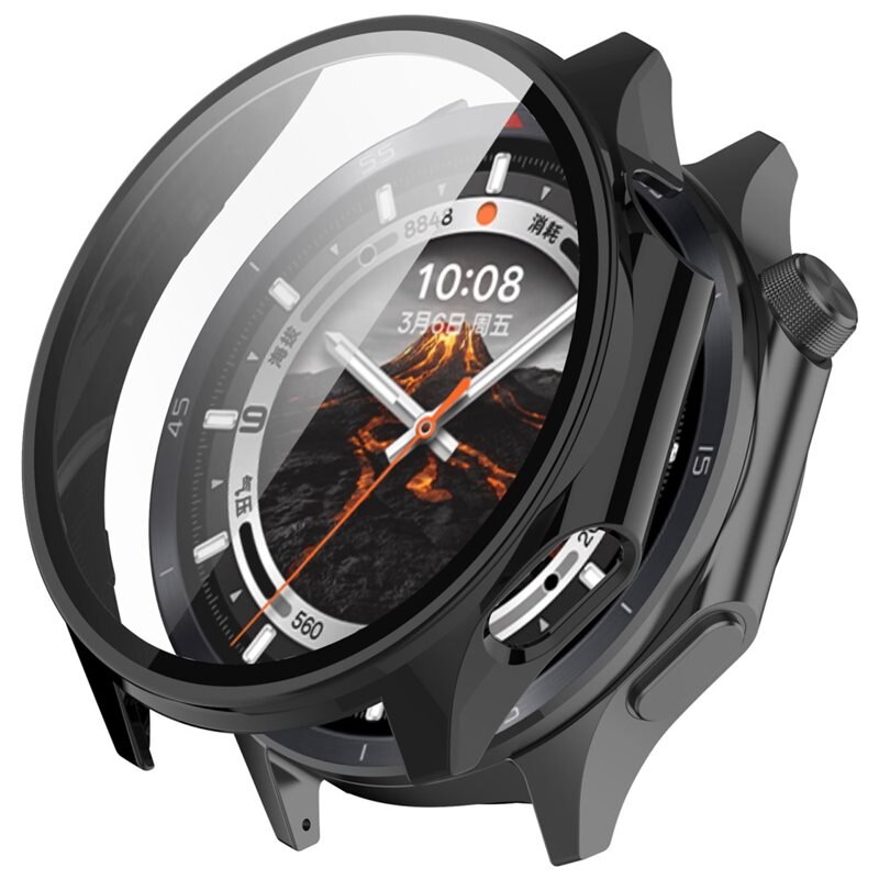 Full Cover Case OnePlus Watch 3 Svart - Deksel