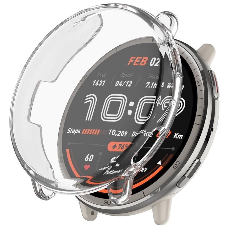 Full Protection Case Amazfit Active 2 Clear - Deksel