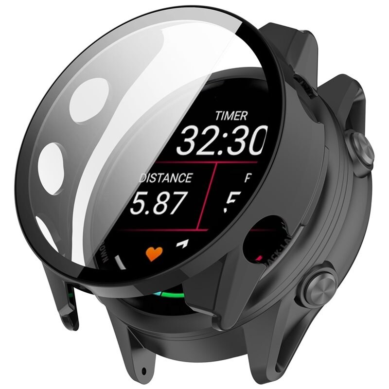 Full Cover Case Garmin Forerunner 970 Svart - Deksel