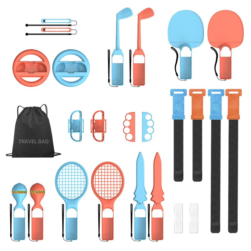 Dux Ducis Sportstilbehørsett Nintendo Switch 2 blå/rød