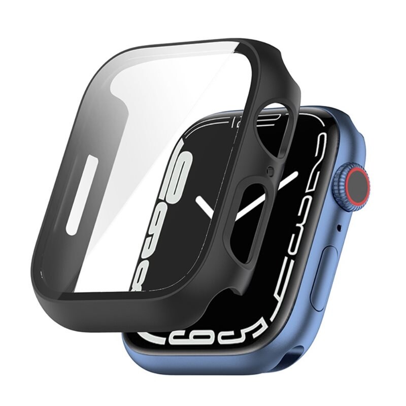 Full Cover Case Apple Watch Series 8 41mm Svart - Deksel
