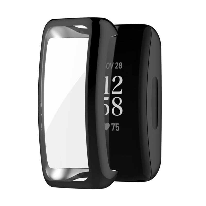 Full Protection Case Fitbit Inspire 3 Black - Deksel