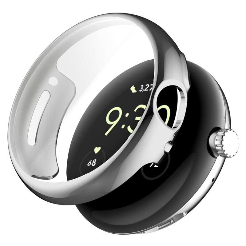 Full Protection Case Google Pixel Watch sølv - Deksel