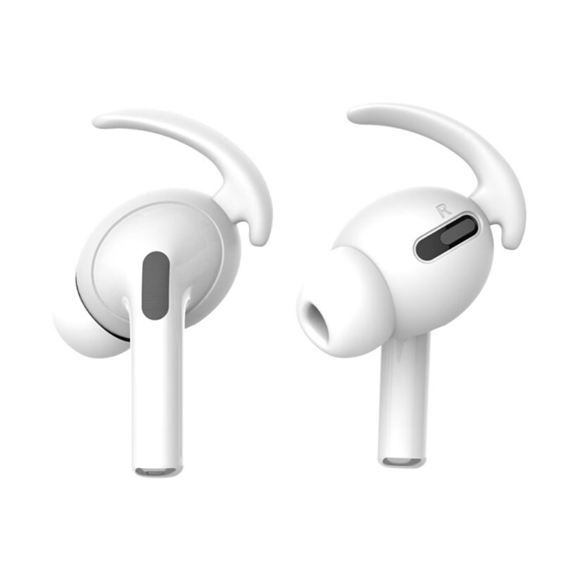 Sport Earhooks Silicone Apple AirPods Pro hvit - Sportsørepropper i silikon