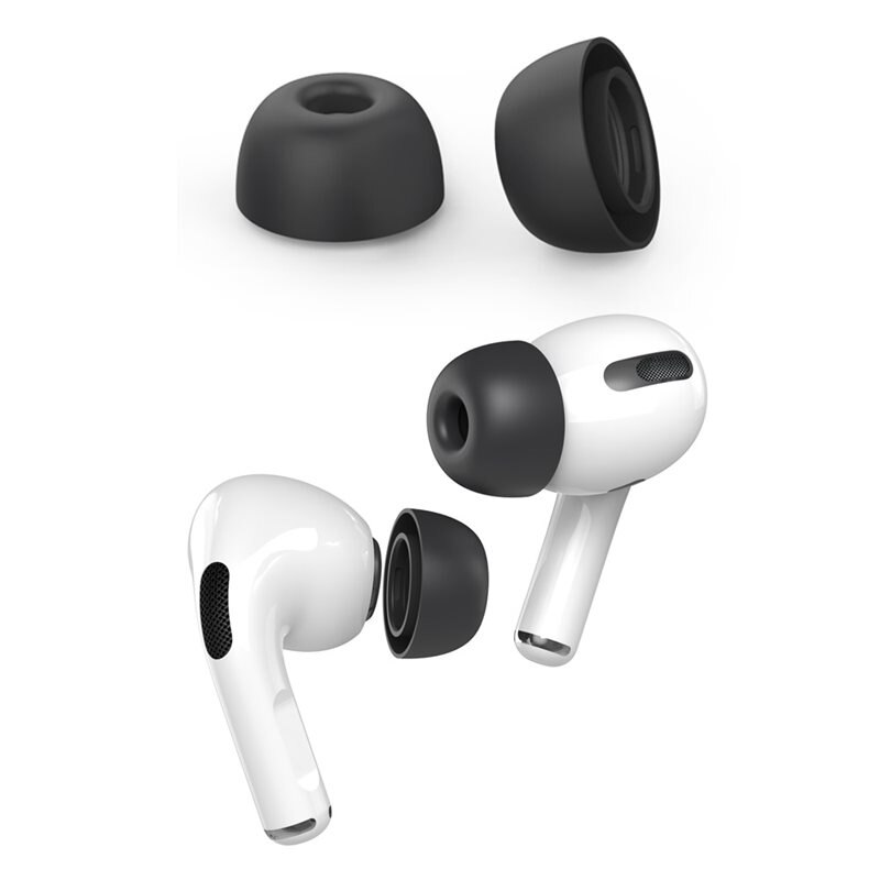 Ahastyle Ear Tips AirPods Pro 2 svart (Large) - Store ørepropper