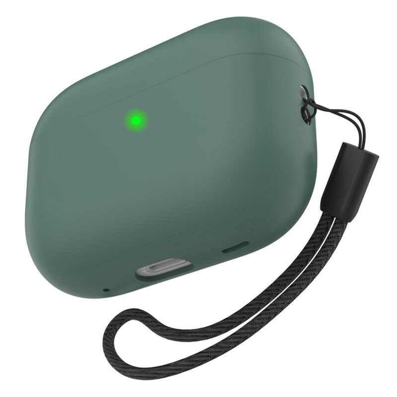Ahastyle Silicone Handstrap Case Apple AirPods Pro 2 grønn - Silikondeksel med håndleddsrem