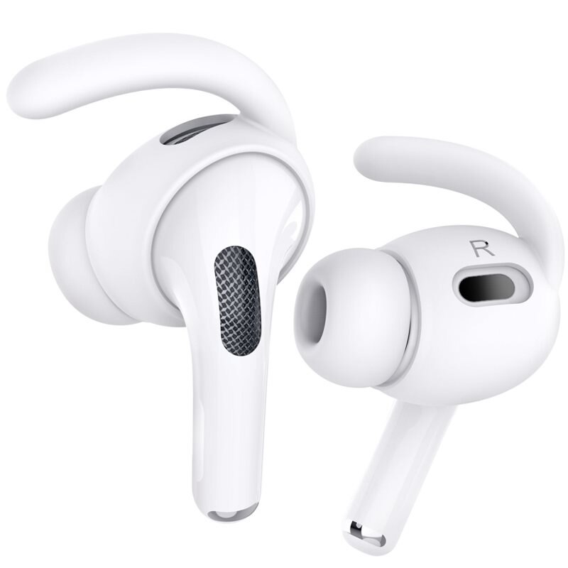 Ahastyle Sport Earhooks Silicone Apple AirPods Pro hvit - Sportsørepropper i silikon